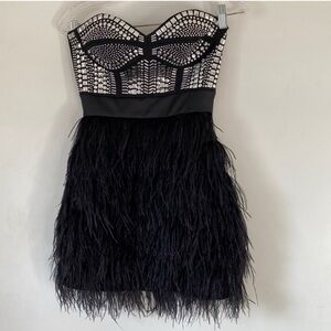 Bebe XS Strapless Party Dress